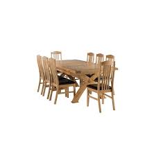 The table and chairs are gorgeous. Benitez Extendable Dining Set With 8 Chairs Dining Table Oak Dining Sets Solid Oak Table