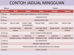 Apakah terlalu padat hingga, ia tidak punya waktu bermain dan beristirahat? Kandungan Jadual Tahunan Harian