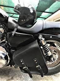Sportster Side Bag Mototom Cusharley Davidson Iron Forty Eight Roadster 883 1200 Mod Choppers 004 Leather 3 5 4 Mm Made In Italy Harley Davidson Harley Sportster