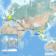 Thailand ist ein staat in südostenasien, der sich im südwestenteil der halbinsel indochina und im südteil des halbinsel malacca befindet. Stepmap Thailand Weltkarte Landkarte Fur Deutschland