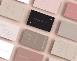 Great salons have at least one stack of business cards right on the front desk if not more. Beauty Business Card Etsy