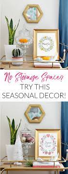 Storage An Issue At Your House You Can Still Have Cute Holiday Decor With This Simple No Storage Needed Seasonal Decorat Seasonal Decor Funky Home Decor Decor