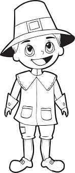 Coloring pages are learning activity for kids, this website have coloring pictures for print and color. Printable Pilgrim Coloring Page For Kids Thanksgiving Coloring Pages 4348 Supplyme