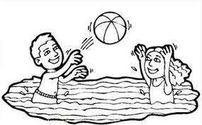 Need a fun activity for the kids? Volleyball In A Swimming Pool Coloring Page Download Print Online Coloring Pages For Free Color Nimb Online Coloring Pages Coloring Pages Online Coloring