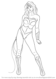 Learn How To Draw Wonder Woman Wonder Woman Step By Step Drawing Tutorials She is one of dc comics most popular characters, especially for girls who want to be her step 6.3 drawing wonder woman's face and head.