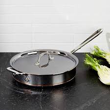 Price $ 225 our price $ 159.95; All Clad Copper Core 3 Quart Saute Pan With Lid Reviews Crate And Barrel