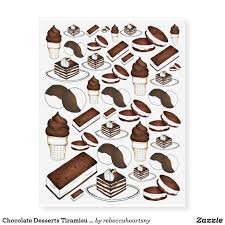 Chocolate Desserts Tiramisu Ice Cream Food Tattoos Zazzle Com In 2020 Food Tattoos Candy Tattoo Chocolate Desserts