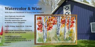Watercolor & Wine at Victory View Vineyard