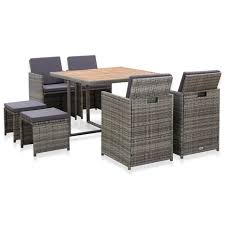 Un salon de jardin 6 places est un excellent moyen de profiter pleinement de l'été pour déguster de savoureux repas ou un délicieux barbecue. Ensemble Table Chaise Fauteuil De Jardin Salon De Jardin 9 Pcs Mobilier De Jardin Modern Resine Tressee Bois D Acacia Anthracite Achat Vente Ensemble Table Et Chaise De Jardin Ensemble Table Chaise