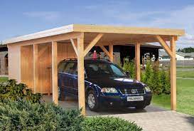 Carport Med Redskabsrum Ekstra Lang Solund Huse