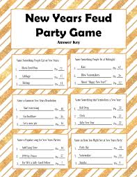 It makes it much easier if you have a 100 person survey to work from. New Years Eve Family Feud Party Game Free Printable My Uncommon Slice Of Suburbia