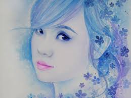 Image result for tranh ve gai xinh