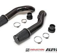 Alpha Performance Carbon Fiber Cold Air Intake Pipes for Nissan GTR R35  VR38 (Stock Turbos)