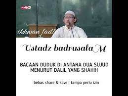 Bacaan Duduk Diantara Dua Sujud Menurut Dalil Yang Shahih Youtube