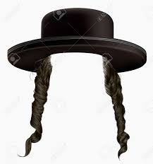 Hair clip metal, glass pearls & strass. Black Hair Sidelocks Mask Wig Jew Hassid In Hat Royalty Free Cliparts Vectors And Stock Illustration Image 72597583