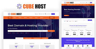 Cube Host Web Hosting Html Template Web Hosting Hosting Html Templates