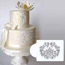 Filigree Damask Stencil Cake Set 1 Cake Side Design Stencil Cake Border Stencils Set Wish Cake Stencil Wedding Cake Decorations Cake Borders