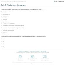 Karyotype And Nondisjunction Worksheet Genetics Answers Kids Activities