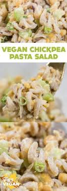 Vegan Chickpea Pasta Salad The Viet Vegan Recipe Vegan Chickpea Recipes Chickpea Recipes Whole Food Recipes