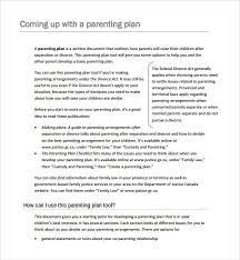 Getting your own cell phone plan can be a great idea. Parenting Plan Examples Parenting Plan Parenting Plan Custody Co Parenting