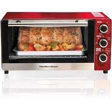 Black And Decker 6 Slice Toaster Oven Walmart Hamilton Beach 6 Slice Convection Toaster Broiler Oven Candy Apple Red Image 1 Of 4 Countertop Oven Toaster Broiler Oven