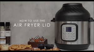 Put food in basket, place lid on, set temperature and time and turn on. Instant Pot Duo Crisp Air Fryer How To Use The Air Fryer Lid Youtube