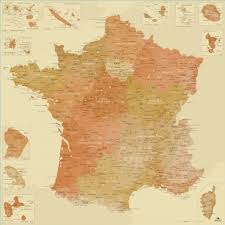 Cartes administratives de france pour l'infographie, l'édition et l'impression grand format; Carte France Detaillee Plan France Achat Parmi 13 Modeles