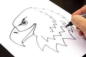 How To Draw A Realistic Bald Eagle Head Art For Kids Hub Drawing Videos For Kids Art For Kids Hub Eagle Art