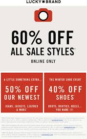 The brand outlet discount code. Lucky Brand July 2021 Coupons And Promo Codes
