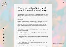 The process and setup to add wikplayer to tumblr is very simple. Cash Music Template For Musicians Tumblr