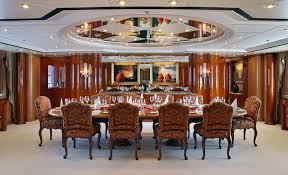 Our large selection, expert advice, and excellent prices will help you find dining room tables that fit your style and budget. Dining Image Gallery Eating Dining Saloon On Board Yacht Legend Dining Table Luxury Yacht Browser By Charterworld Superyacht Charter