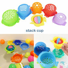Buy top selling products like zoli pods stacking snack container in white and infantino™ balls, blocks & cups activity set. 6pcs Set Kids Stack Cup Bath Toy Cute Animals Colorful Bath Stacking Cups Development Baby Bath Learning Toy Buy At The Price Of 6 32 In Aliexpress Com Imall Com