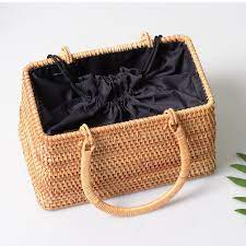 Our collection includes pieces in natural seagrass and rattan for choose trunks that double up statement tables, store bedding in woven baskets, or enhance your desk with decorative storage boxes. Woven Rattan Handbag Basket Purse Retro Summer Square Tote For Women Buy Natural Hand Woven Rectangular Wicker Handbag Basket Purse Retro Summer Women Straw Tote Women Straw Woven Tote Large Beach Handmade Weaving