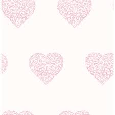 Keep things chic, minimalist, and simple with a white background from unsplash. Decorline Carousel Pearlescent Hearts Wallpaper Pink White Wallpaper From I Love Wallpaper Uk