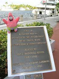 Slip F 18 Bahia Mar Marina Home Of Travis Mcgees S Busted Flush Fictional Heroes Chalkboard Quote Art Floriday