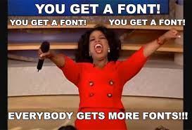 3 New Fonts Added To Easy View Transfer Express Blog Oprah Memes Funny Memes