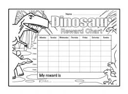 dinosaur reward chart ichild