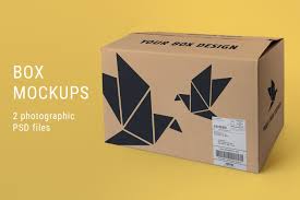 Free cardboard box mockup psd for showcasing your packaging designs on the fly you are free to modify the resource as you like, but we are not legally liable for your misuse of our products. Large Box Mockup Creative Photoshop Templates Creative Market