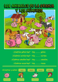 Es un diseño interactivo con el que los profesores pueden crear actividades de lectura para sus alumnos. Los Animales De La Granja Y Los Numeros Interactive Worksheet Animales De La Granja Imprimibles Para Preescolar Lenguas Extranjeras