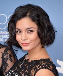 Anti frizz serum into damp hair and brush it out smooth. Vanessa Hudgens Short Hairstyle Chic Great Gatsby Wavy Bob Cut Hairstyles Weekly