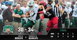 Image result for ohio bobcats cincinnati bearcats football
