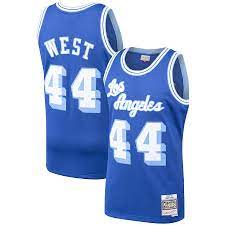 The lakers wore these jerseys starting with their debut season in l.a., from 1960 to 1967. Men S Los Angeles Lakers Jerry West Mitchell Ness Royal Hardwood Classics 1960 61 Swingman Jersey