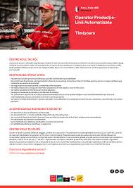 Maybe you would like to learn more about one of these? Operator Productie Linii Automatizate Timisoara Coca Cola Hbc Romania Aplica Pe Ejobs