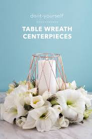 These Diy Table Wreath Centerpieces Are Gorgeous Simple Wedding Centerpieces Wedding Centerpieces Diy Wedding Centerpieces