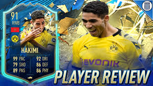 Join the discussion or compare with others! 91 Team Of The Season So Far Hakimi Player Review Totssf Achraf Hakimi Fifa 20 Ultimate Team Youtube