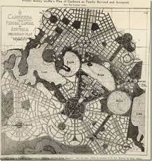 The Beautiful Baroque Town Plan Canberra By Walter Burley Griffin Map Urban Design Plan City Design