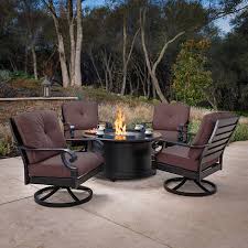 When it comes to outdoor gatherings, fire pits and chat sets do a wonderful job of bringing people together. Verena 5 Piece Fire Chat Set My Online Store Dba Expo Int L