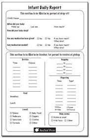 This listing includes 3 digital downloads: Infant Daily Report Form Infant Daily Report Infant Lesson Plans Daycare Forms