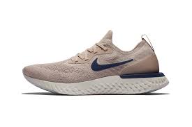 Combine your epic reacts with joggers, sweatpants, jeans, casual workwear, or wear them to the club. Nike Epic React Flyknit Tan Navy Drops Hypebeast