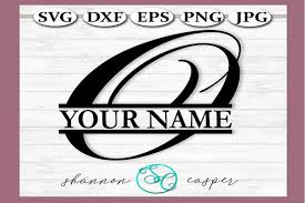 Download Split Monogram Swirl Letter O Graphic By Shannon Casper Di 2020 SVG Cut Files